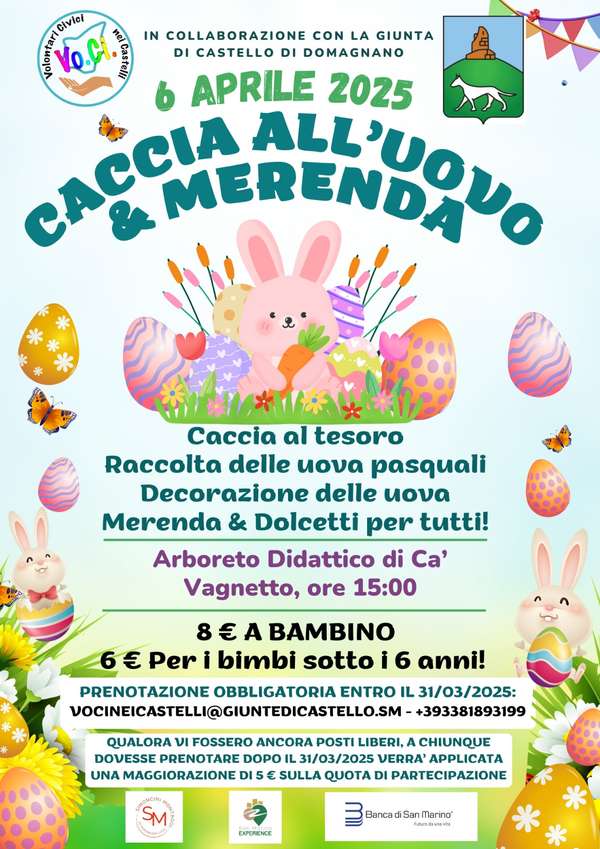Caccia all’Uovo e Merenda: Un Evento per Tutta la Famiglia!