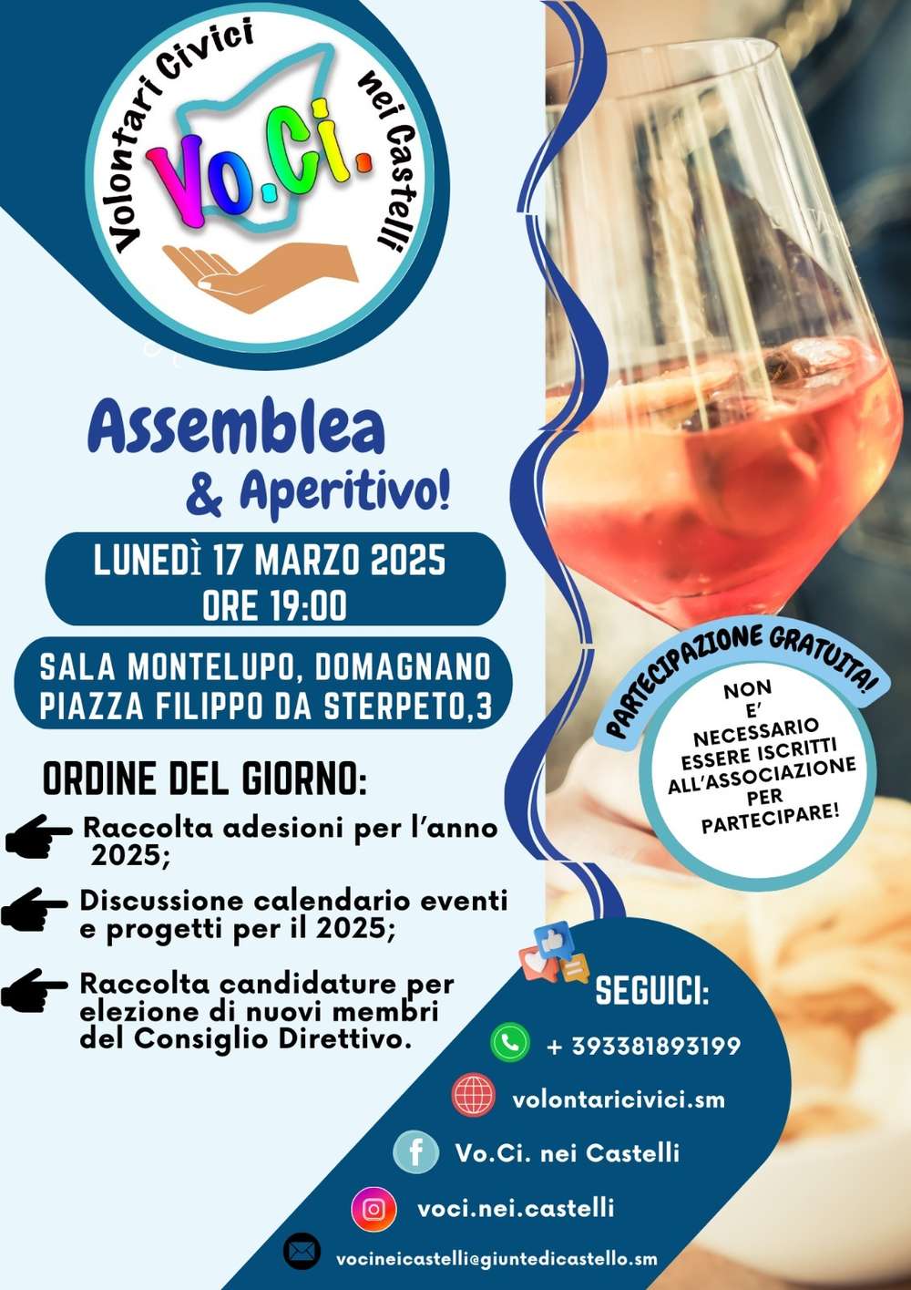 Unisciti a Noi! Assemblea VoCi nei Castelli il 17 Marzo